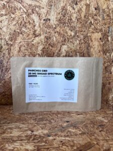 Parches CBD con 20 o 50 mg de Extracto Puro Absorción lenta en 24h